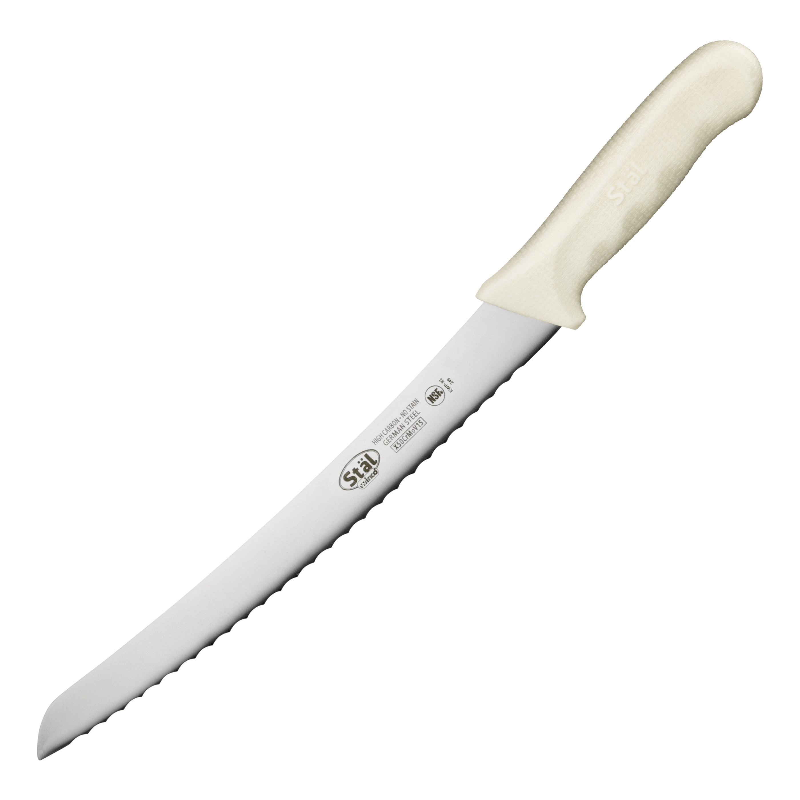 Winco KWP-91 Wavy Edge Bread Knife 9-1/2"