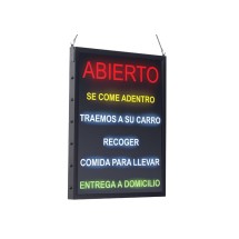 Winco LED-21 All-in-One “OPEN” LED Sign, Spanish