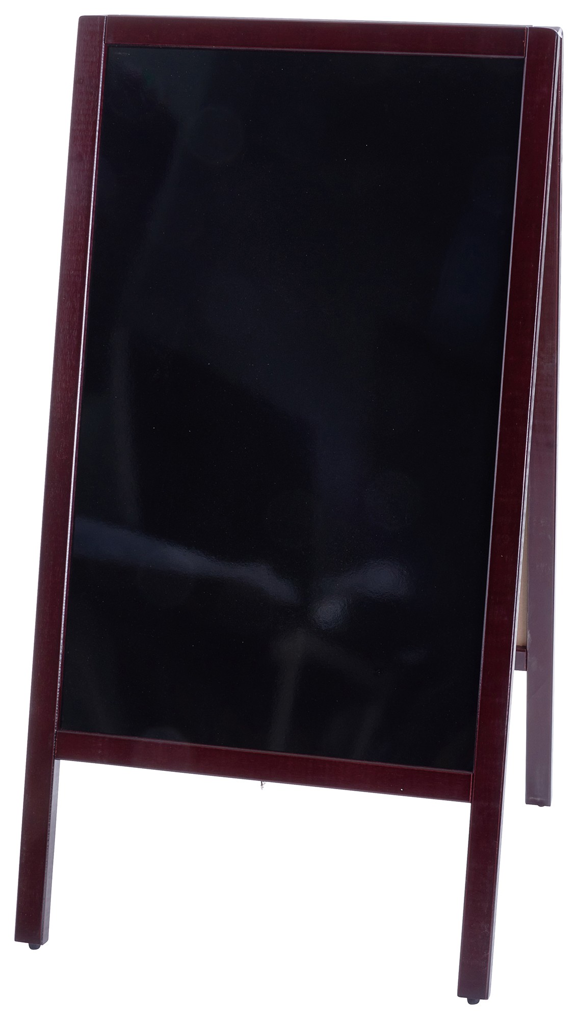 Winco MBAF-3 Sidewalk A-Frame Marker Board Set, Mahogany Finish 20-1/4" x 39-1/2"