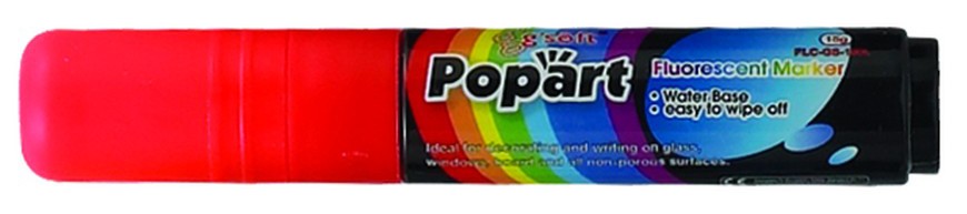 Winco MBPM- Plus Neon Marker, Red