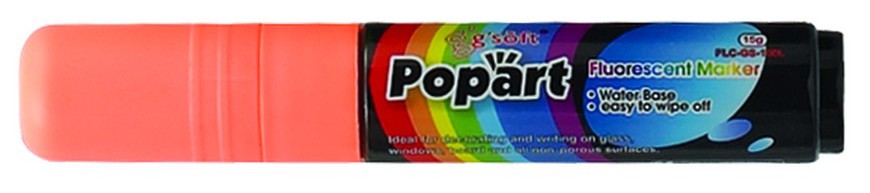 Winco MBPM-O Deluxe Plus Neon Marker, Orange