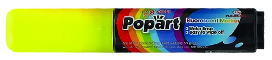 Winco MBPM-Y Deluxe Plus Neon Marker, Yellow