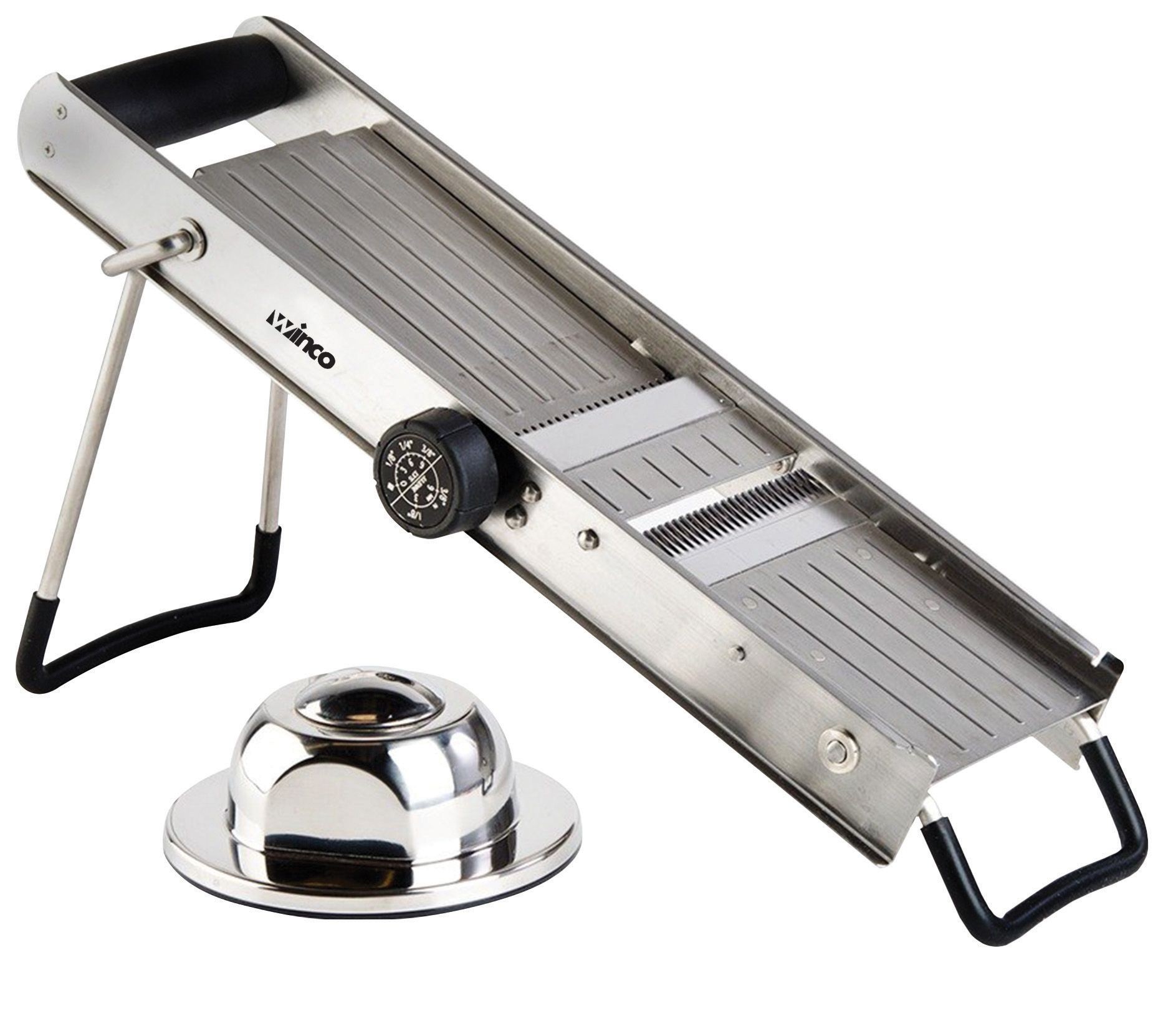 Winco MDL-18 Stainless Steel Mandoline Slicer Set with Built-In Blades -  LionsDeal