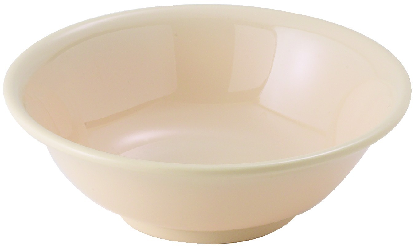 Winco MMB-22 Tan Melamine Rimless Bowl, 22 oz.