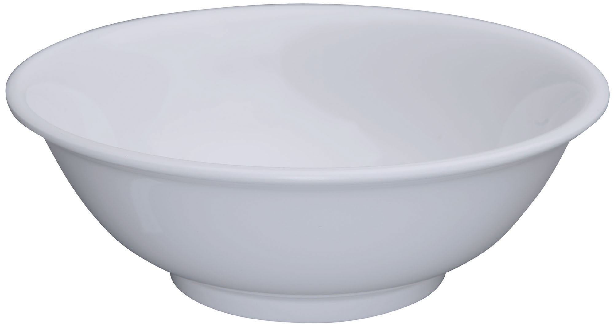 Winco MMB-32W White Melamine Rimless Bowl 32 oz.
