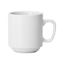 Winco MMC-10 Mangula Porcelain Stacking Mug, 10 oz, - 3 dozen
