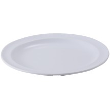 Winco MMPR-7W White Melamine Round Dessert Plate, 7-1/2&quot;