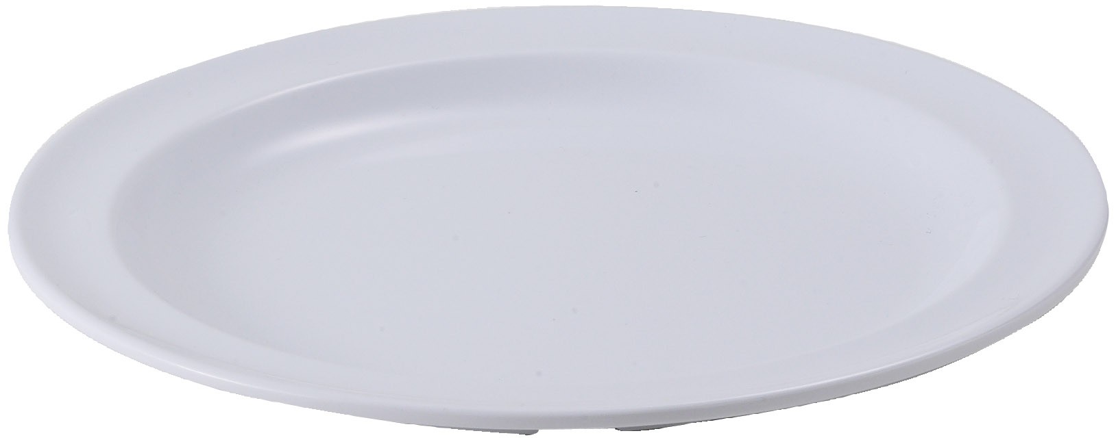 Winco MMPR-9W White Melamine Round Plate 9"