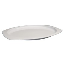 Winco MMPT-1510W White Melamine Rectangular Platter, 15&quot; x 10-5/8&quot;