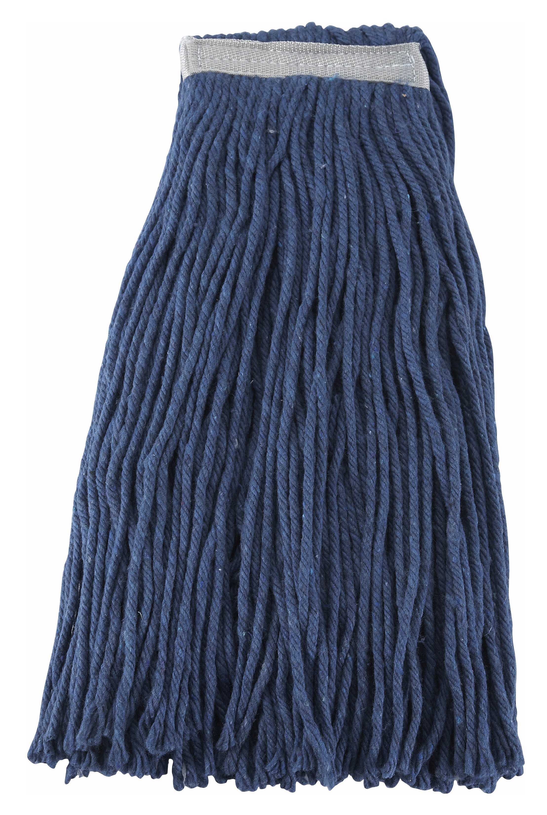 Winco MOP-20C Blue Cotton/Poly Blend Cut-End Wet Mop Head 20 oz.