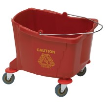 Winco MPB-36BR Replacement Red 36 Qt. Bucket for MPB-36R