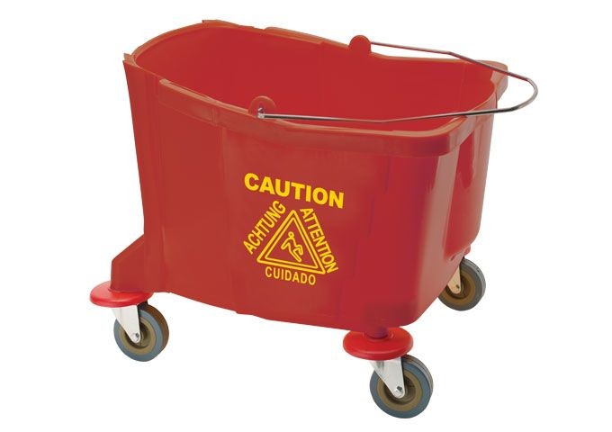 Winco MPB-36BR Replacement Red 36 Qt. Bucket for MPB-36R