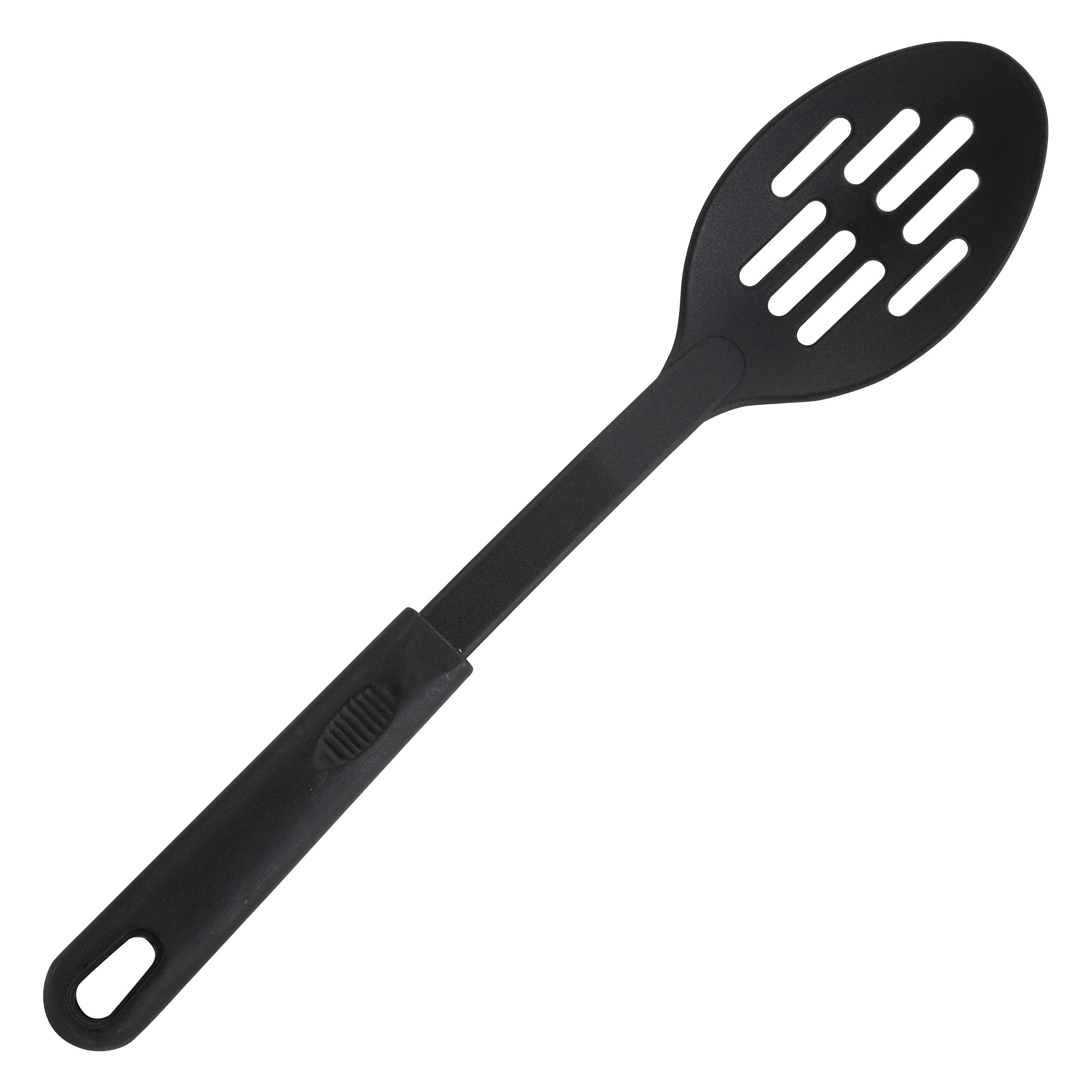Winco NC-SL2 Black Nylon 12" Slotted Spoon