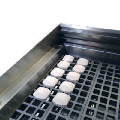 Winco NGCB-P11-4 Briquette Rock Kit for 48" Charbroiler 3/Pack