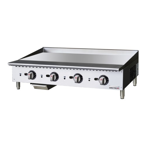 Winco NGGD-48T Spectrum 48" Natural Gas Griddle with Thermostatic Controls
