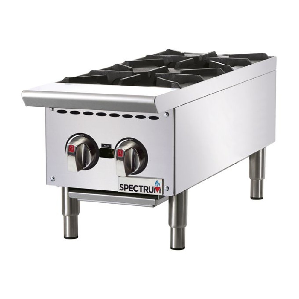 Cadco CDR-2CFB Hot Plate, Double, Cast Iron