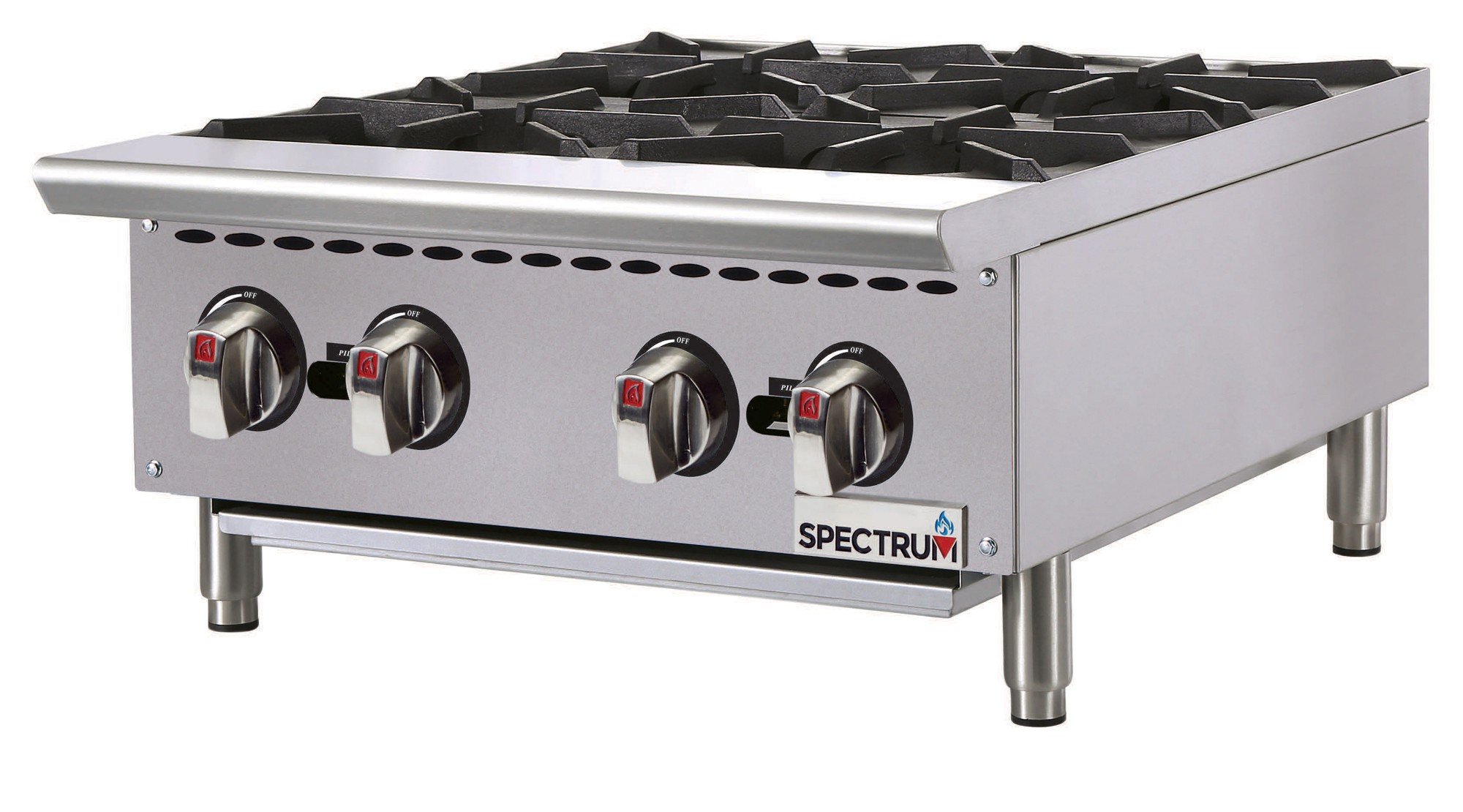 Winco NGHP-4 Spectrum 4-Burner Gas Hotplate 24"W