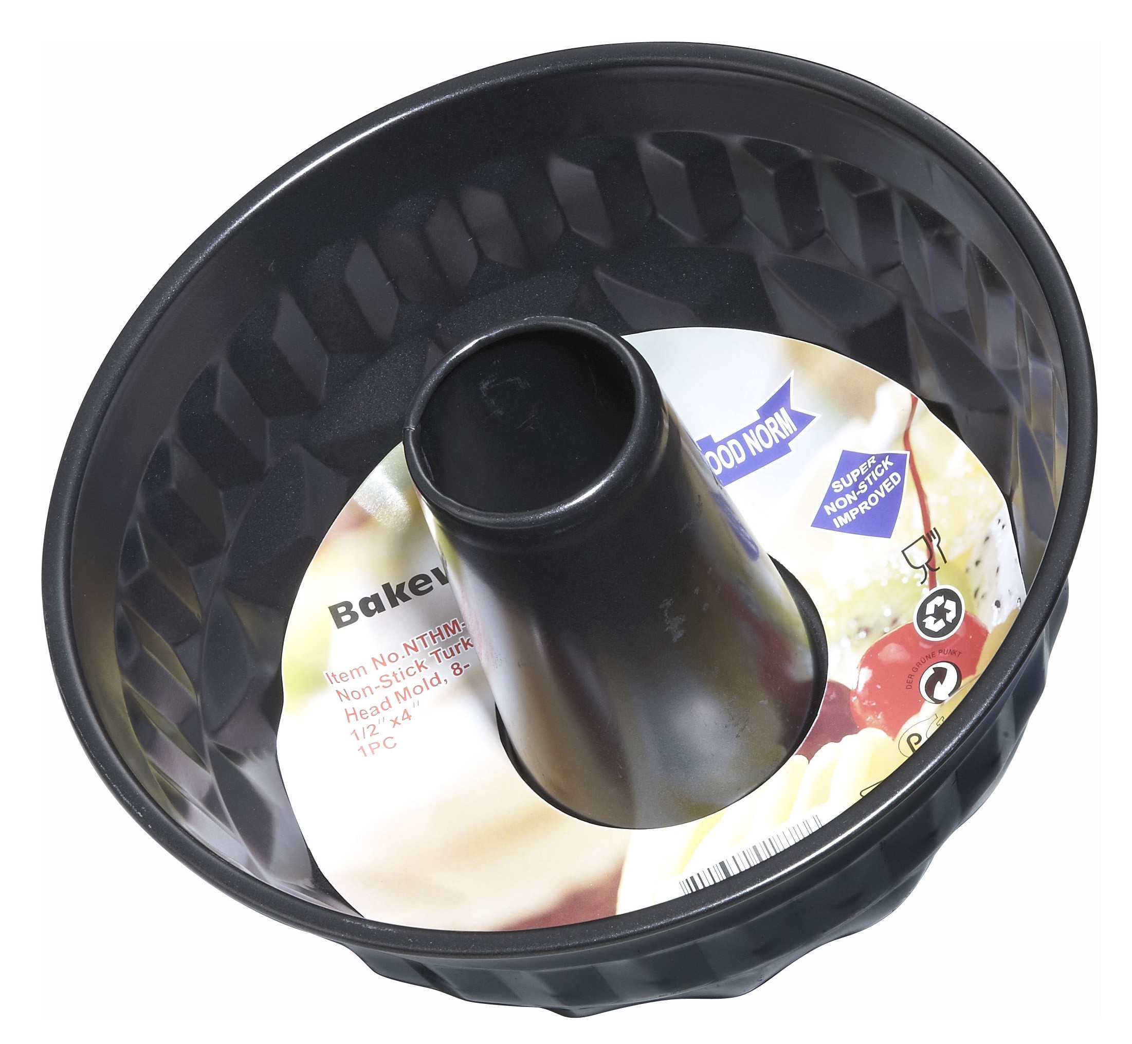 Winco NTHM-8 Non-Stick Turk Head Mold, 8-1/2" x 4"