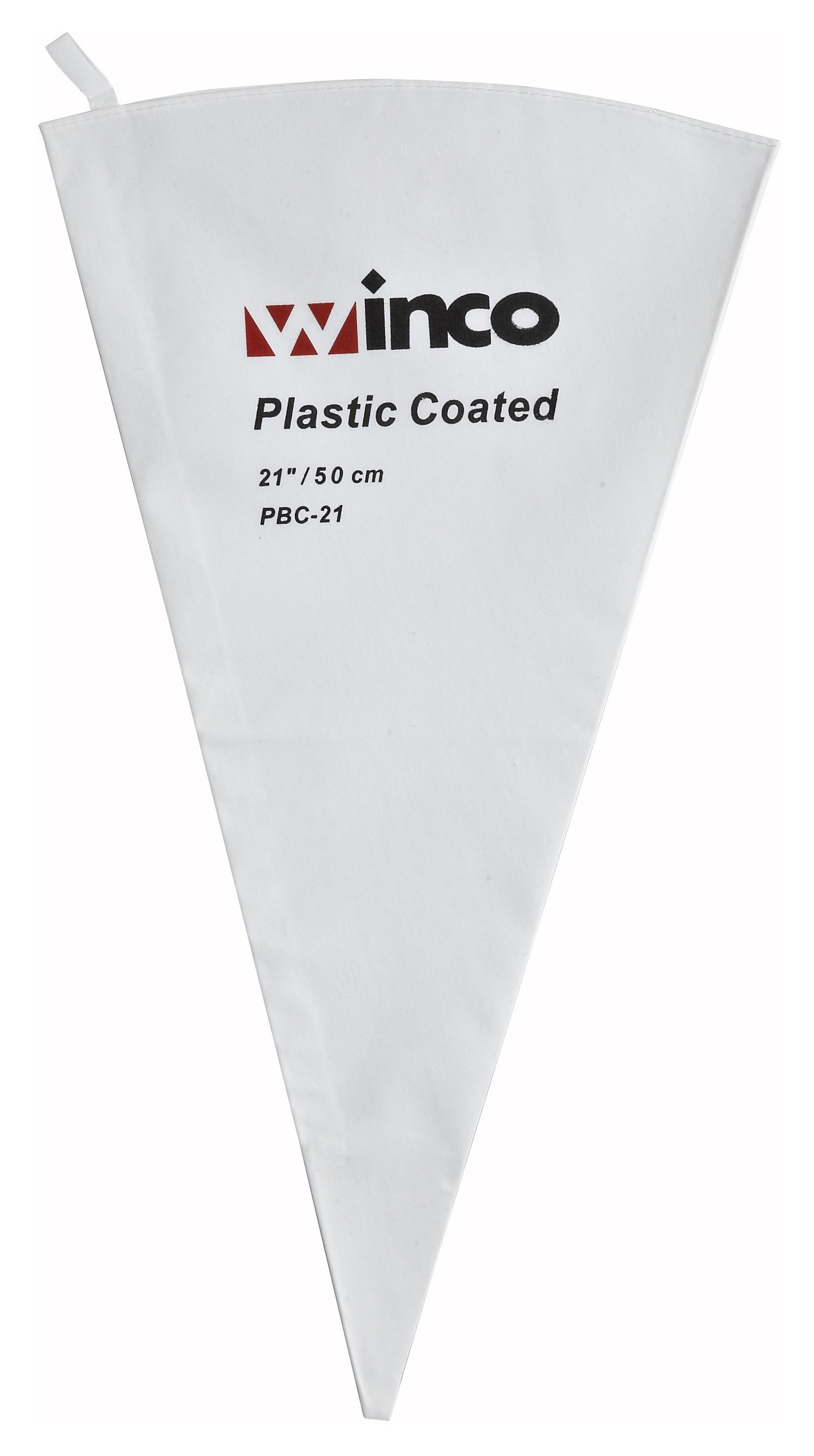 Winco PBC-21 Cotton Pastry Bag with Inner Plastic Coating, 21"