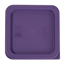 Winco PECC-24P Purple Square Cover for 2 and 4 Qt. Food Storage Containers, Allergen Free
