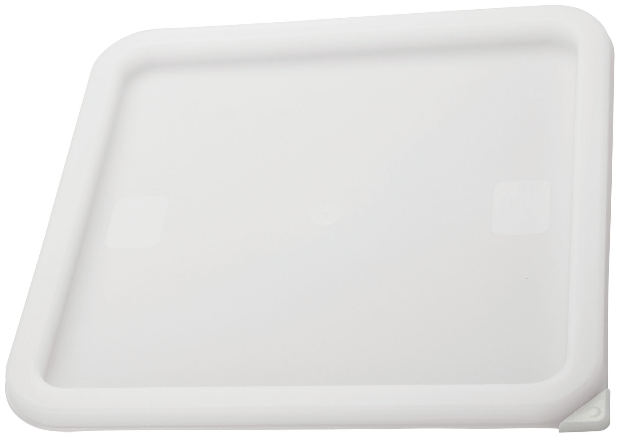Winco PECC-L White Container Cover fits 12, 18 & 22 Qt Square Cover