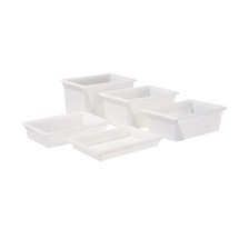 Winco PFHW-3 Food Storage Box, White 12&quot; x 18&quot; x 3&quot;