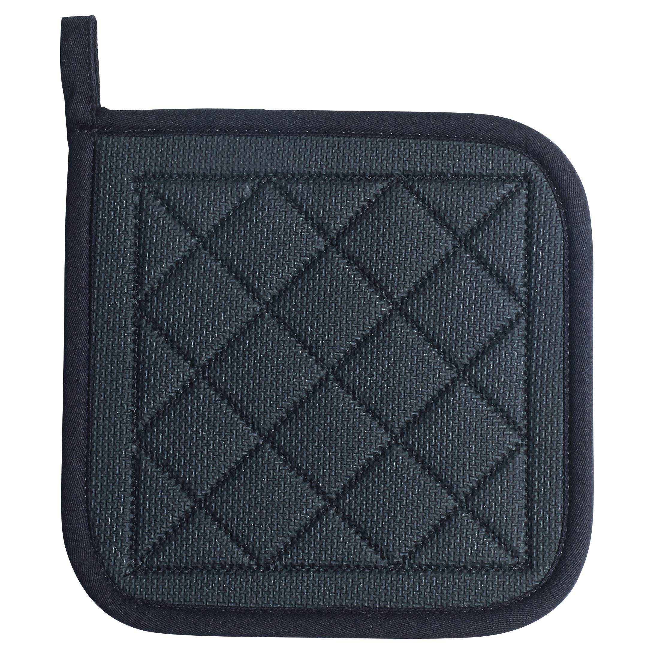 Winco PH-8N Black Neoprene Pot Holder, 8" x 8"