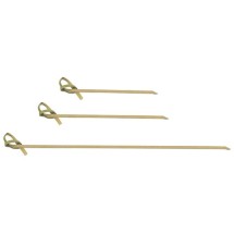 Winco PK-KT3 Winco Bamboo Picks with Knotted Top 3"L, 100/Pack