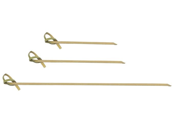 Winco PK-KT3 Bamboo Picks with Knotted Top 3"L, 100/Pack