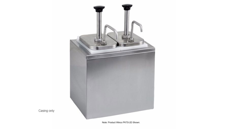 Winco PKTS-PT03 Stainless Steel Casing for Condiment Dispenser