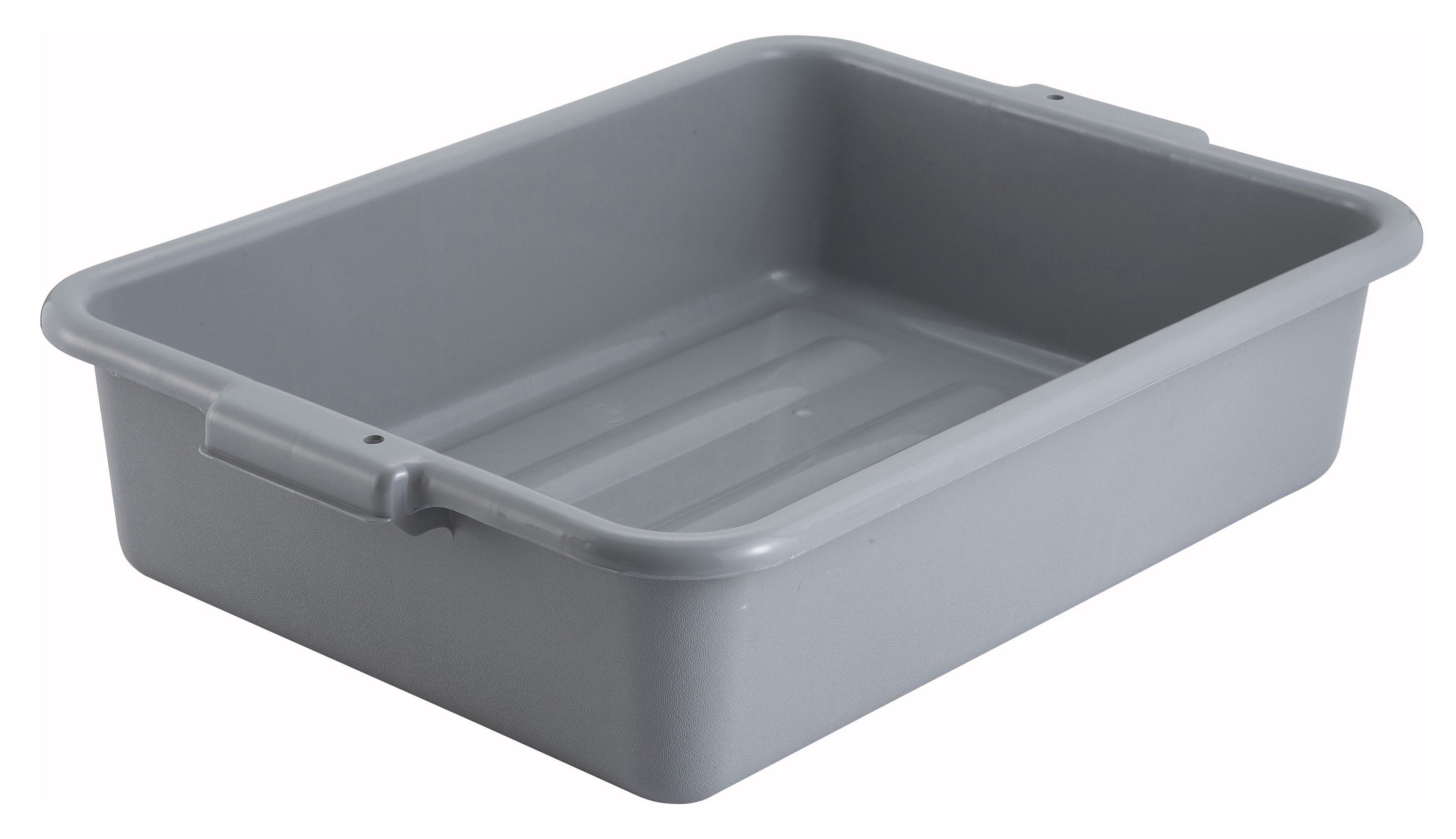 Winco PL-5G Grey Dish Box 20-1/4" x 15-1/2" x 5"
