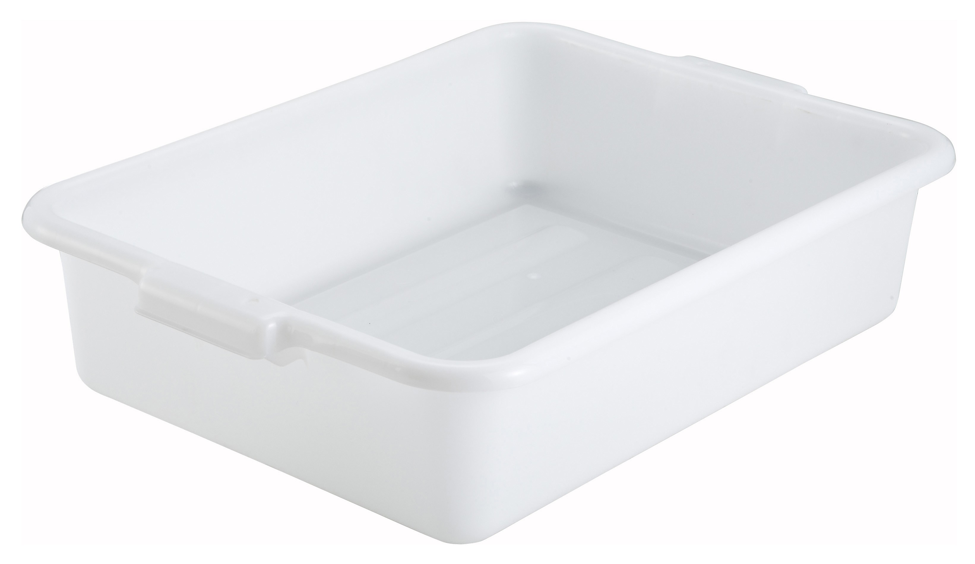 Winco PL-5W White Dish Box 20-1/4" x 15-1/2" x 5"