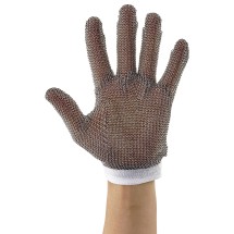 Winco PMG-1S Small Reversible Stainless Steel White Protective Mesh Glove