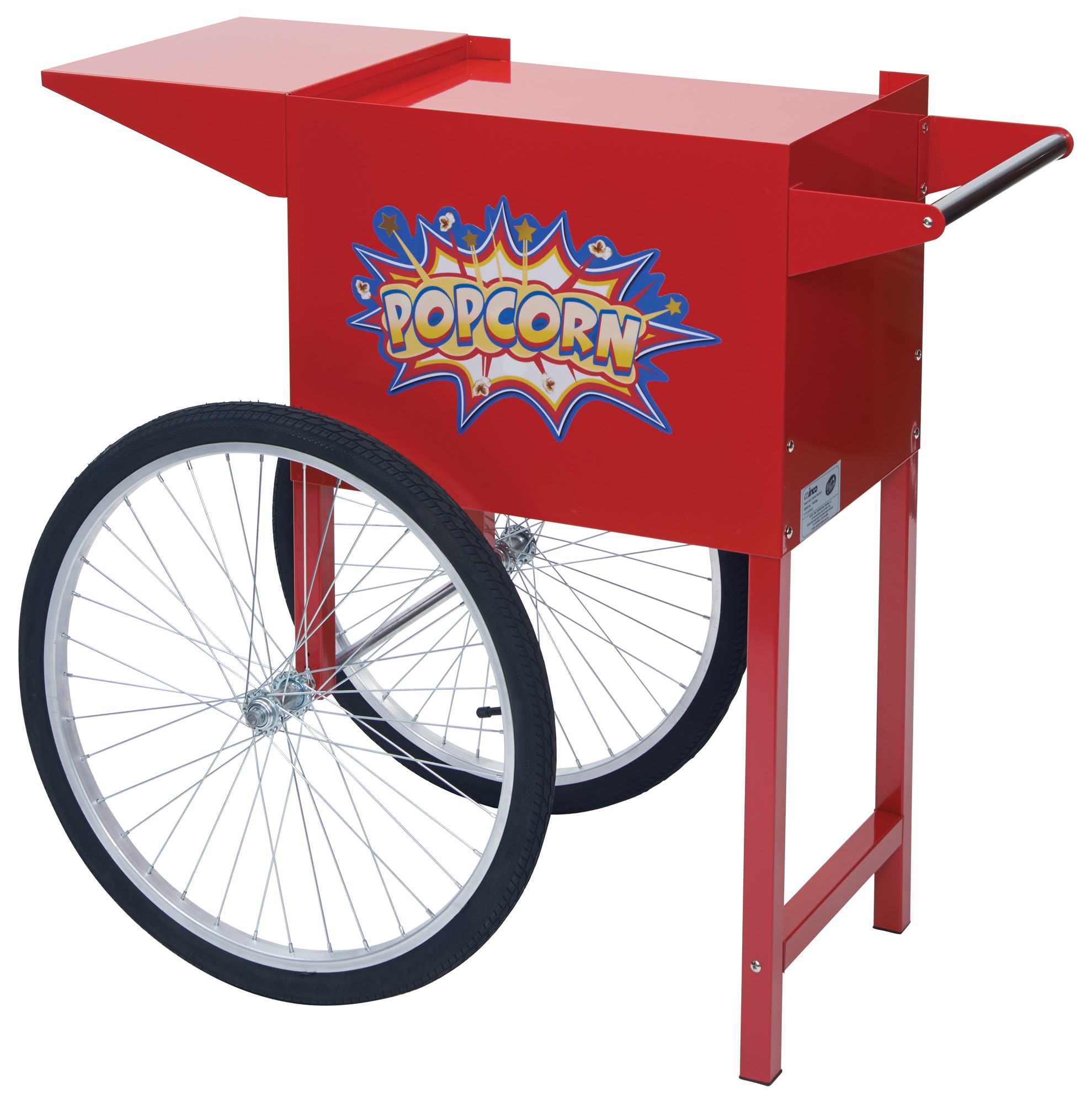 Winco POP-8RC ShowTime! Mobile Cart for Popcorn Machine