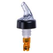 Winco PPA-050 Measuring Pourer with Black Collar, Orange Tail and Clear Spout 1/2 oz.