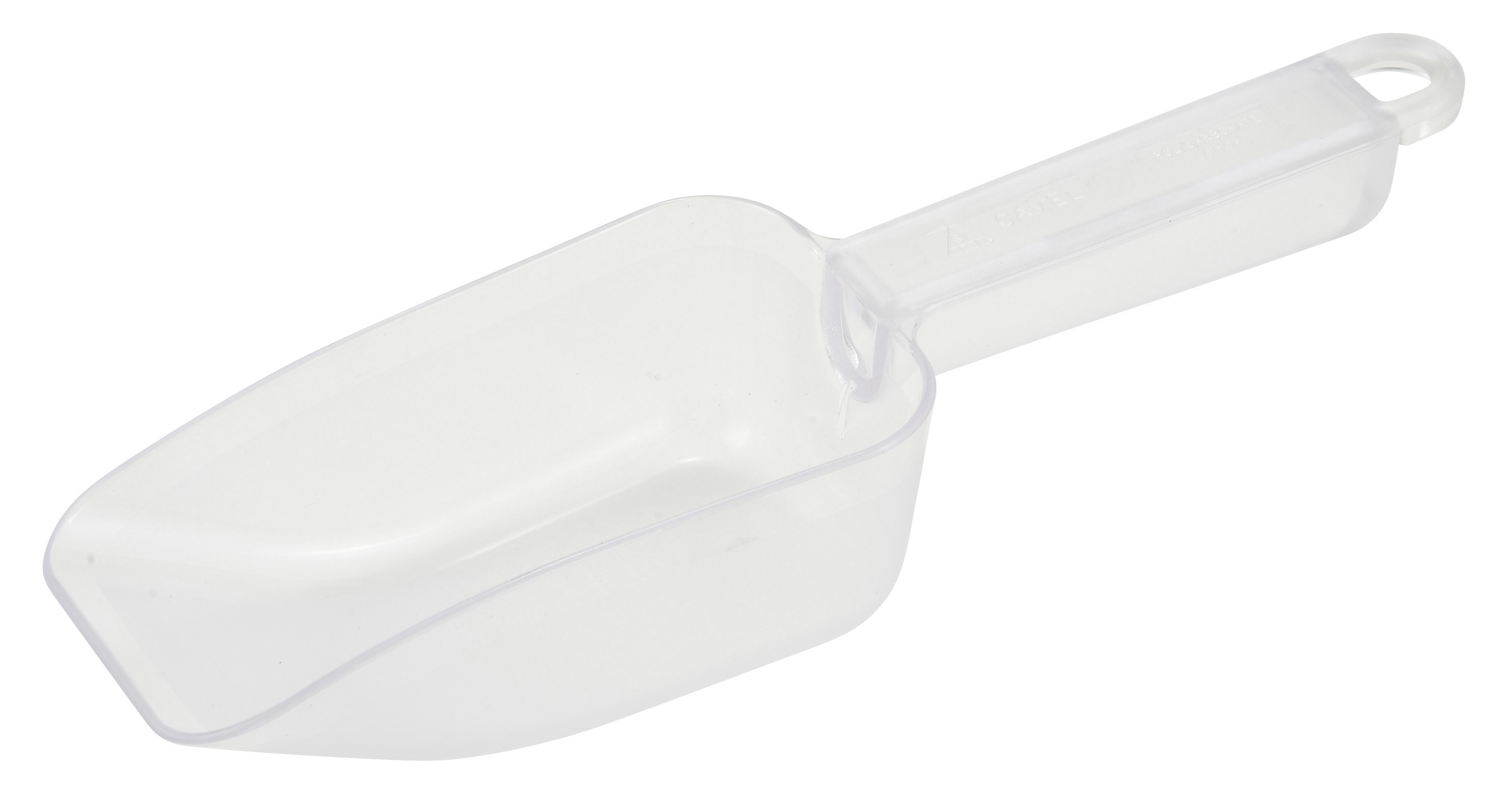Winco PS-10 White Plastic 10 oz. Utility Scoop