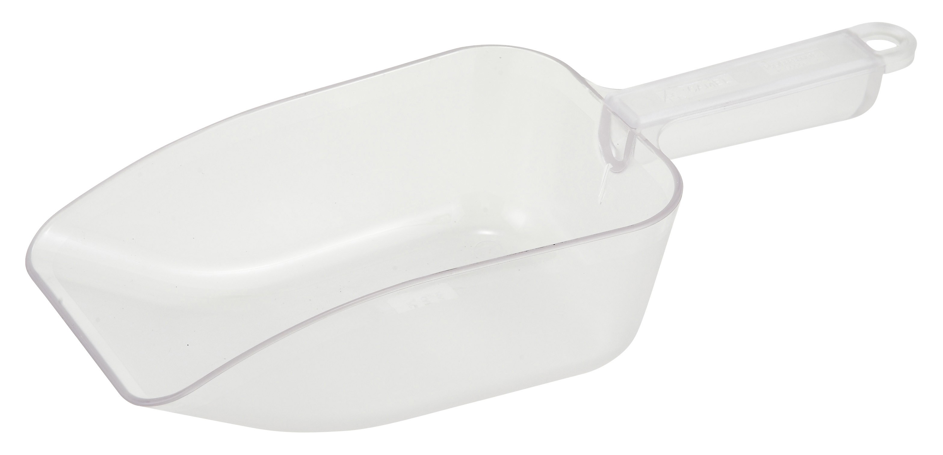 Winco PS-32 White Plastic 30 oz. Utility Scoop