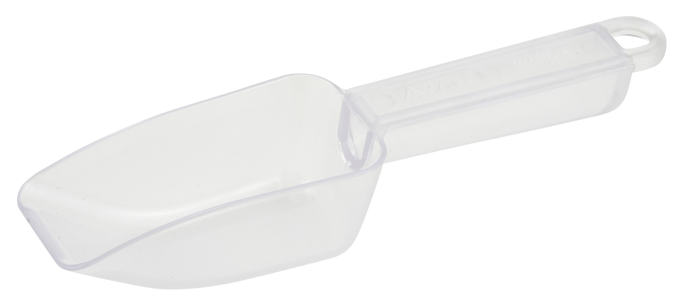 Winco PS-5 White Plastic 5 oz. Utility Scoop