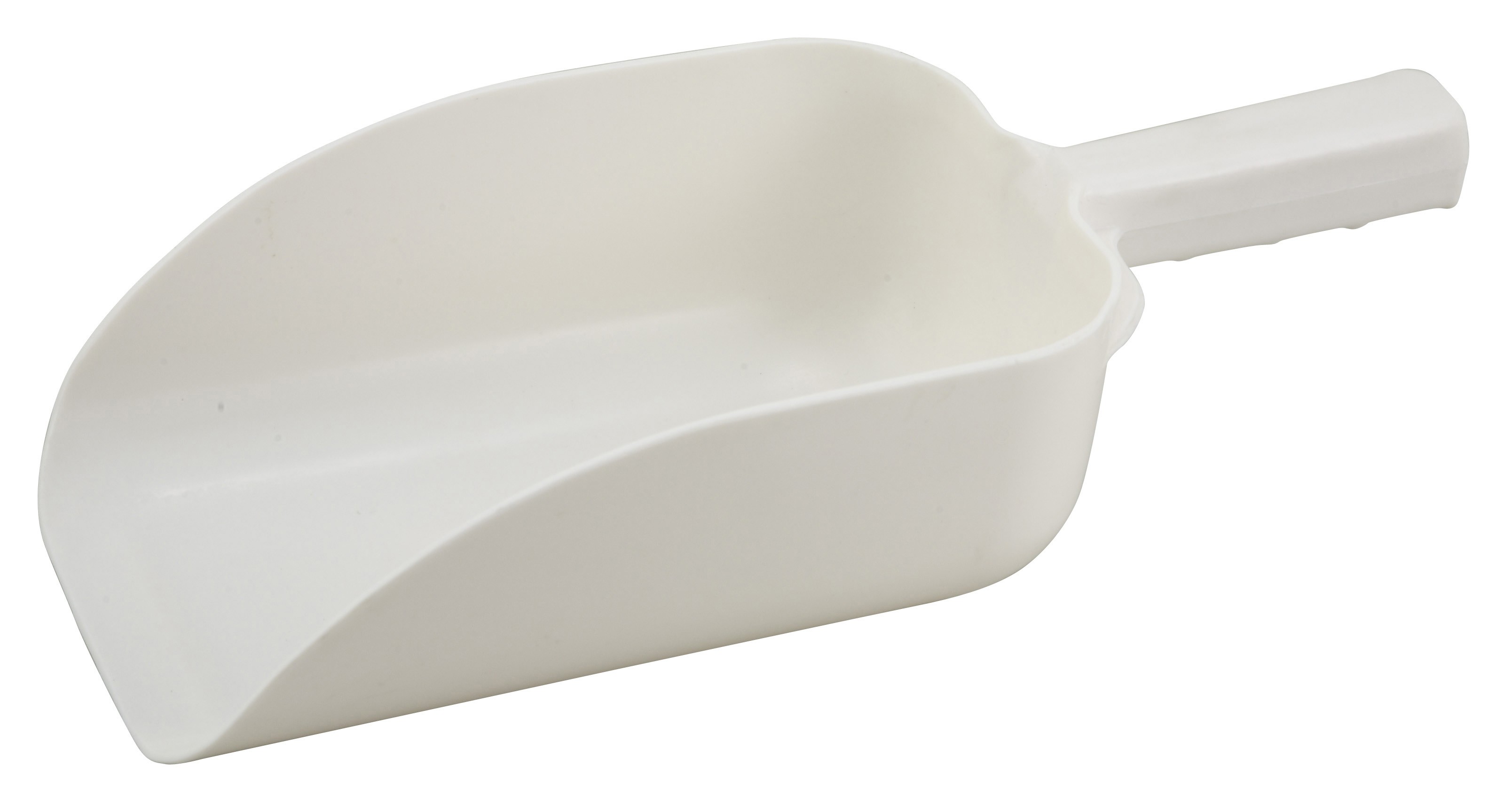 Winco PS-64 White Plastic 64 oz. Utility Scoop
