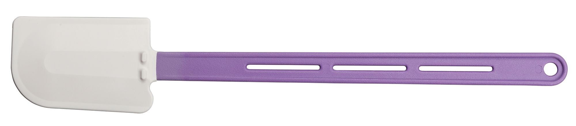 Winco PSH-16P 10P Purple Heat Resistant Flat Blade Silicone Spatula Scraper, Allergen Free 16-1/4"