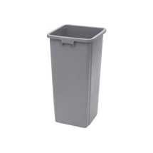 Winco PTCS-23G Gray Square Tall Trash Can, 23 Gallon 15-5/8&quot; x 30-3/4&quot;H