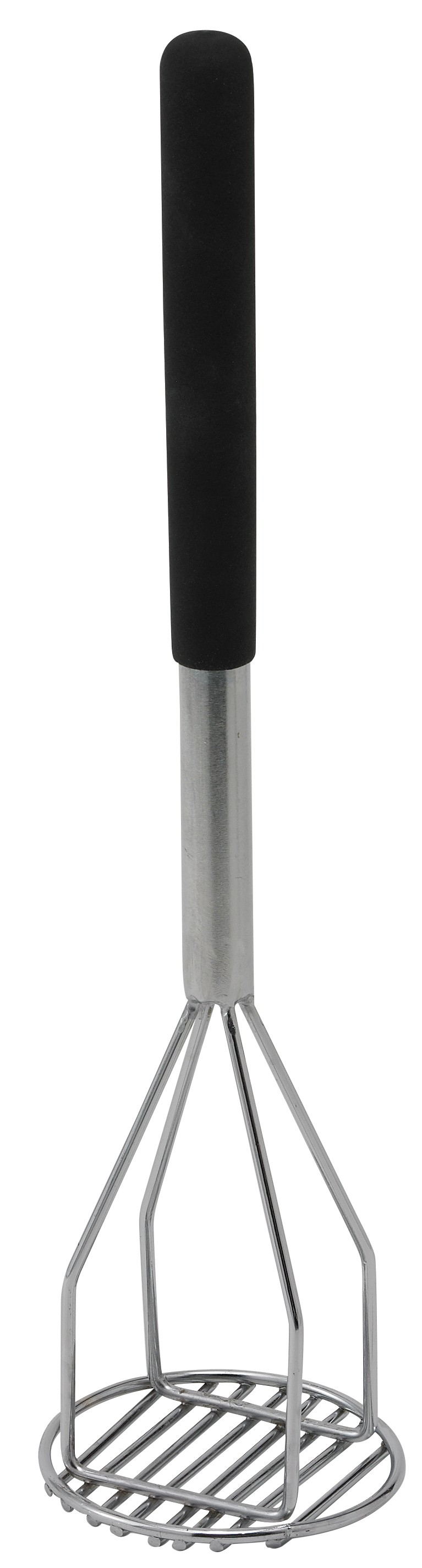 Winco PTMP-18R Round Potato Masher with Plastic Handle 4" x 18"