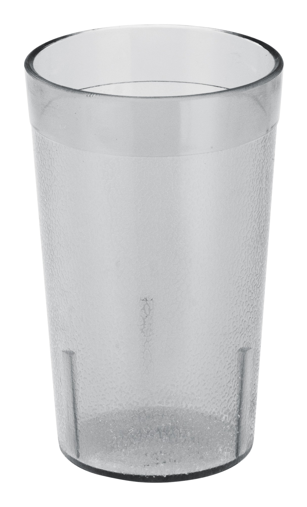 Winco PTP-05C Pebbled 5 oz. Clear Plastic Tumbler