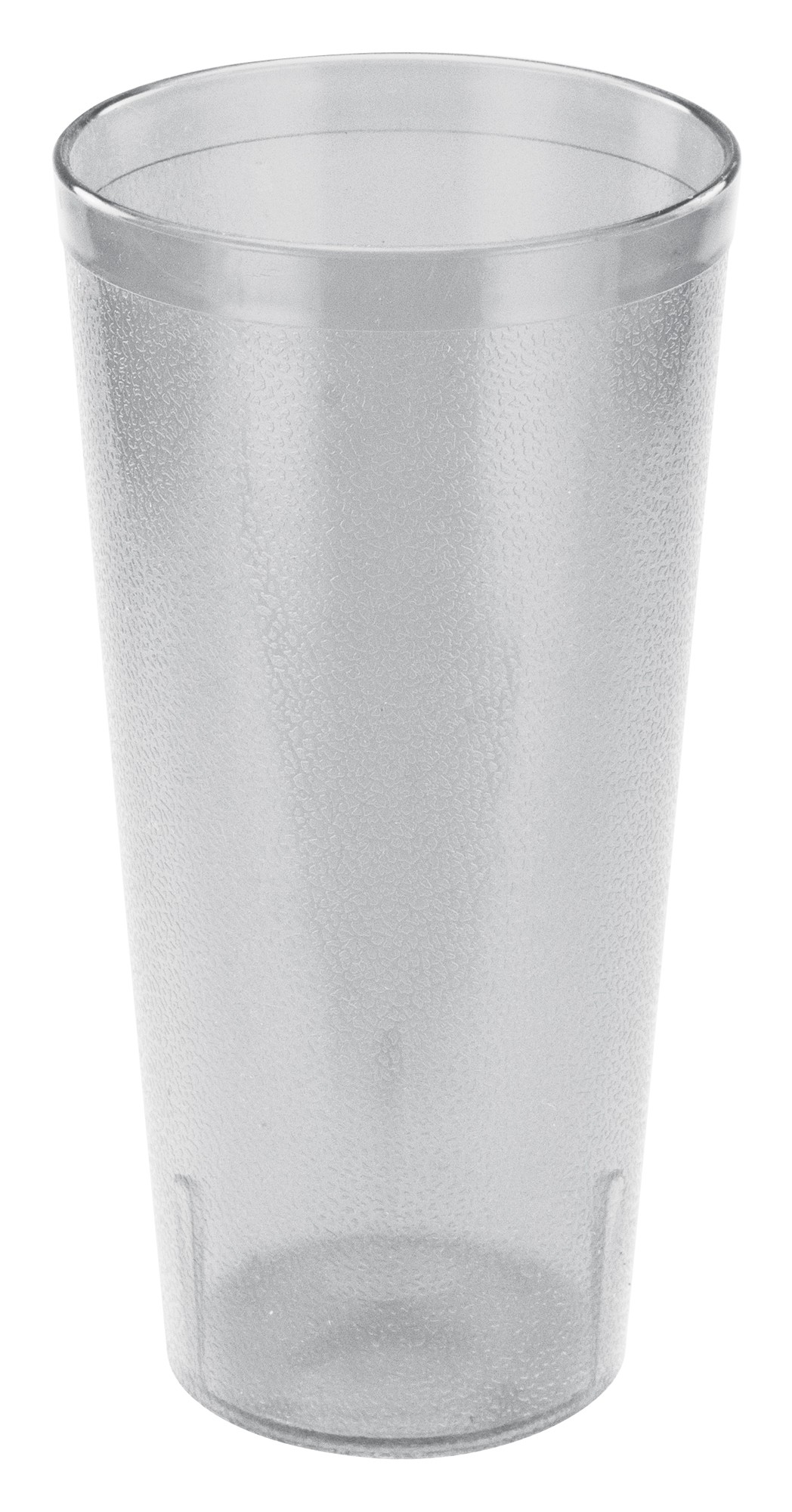 Winco PTP-24C Pebbled 24 oz. Clear Plastic Tumbler
