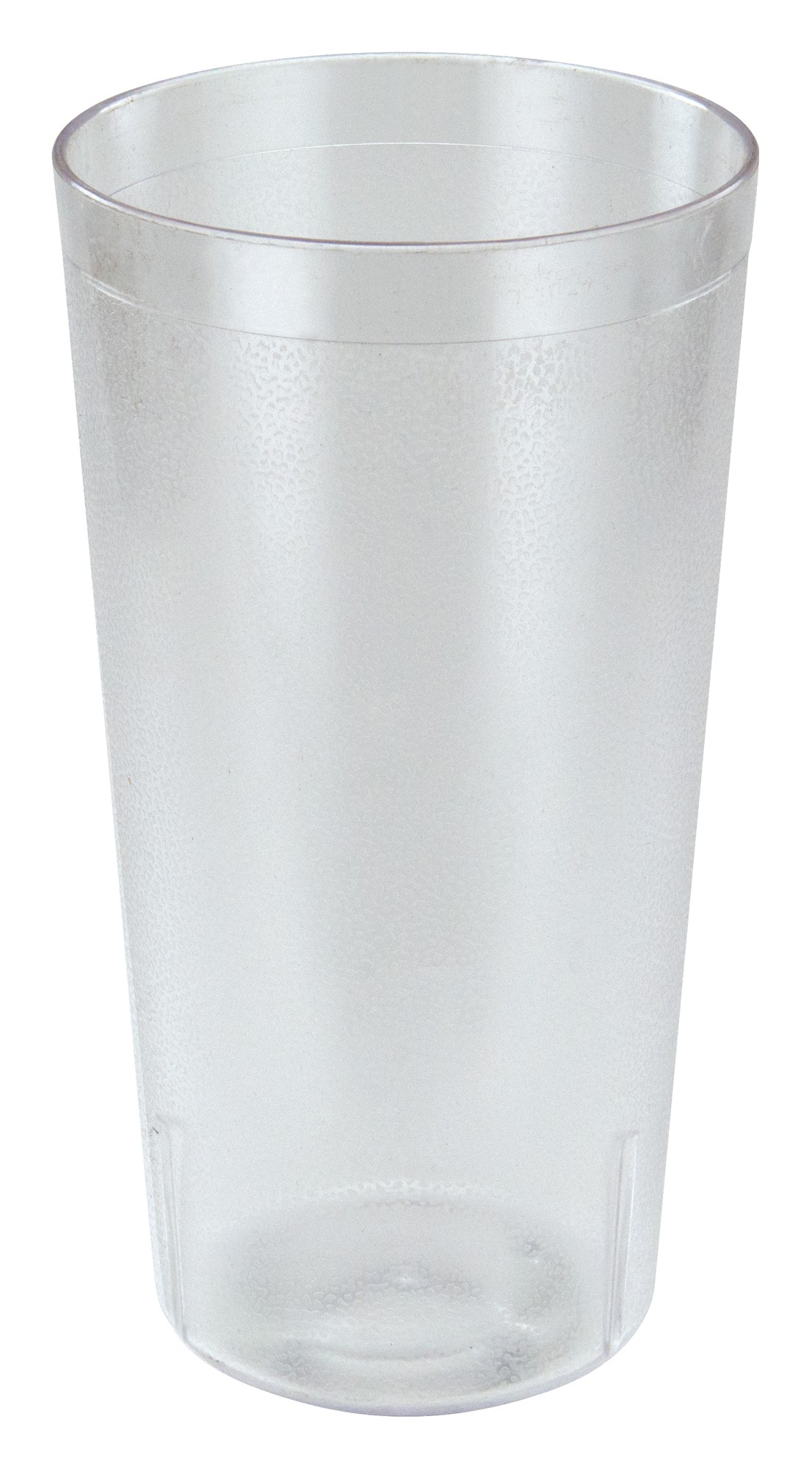 Winco PTP-32C Pebbled 32 oz. Clear Plastic Tumbler