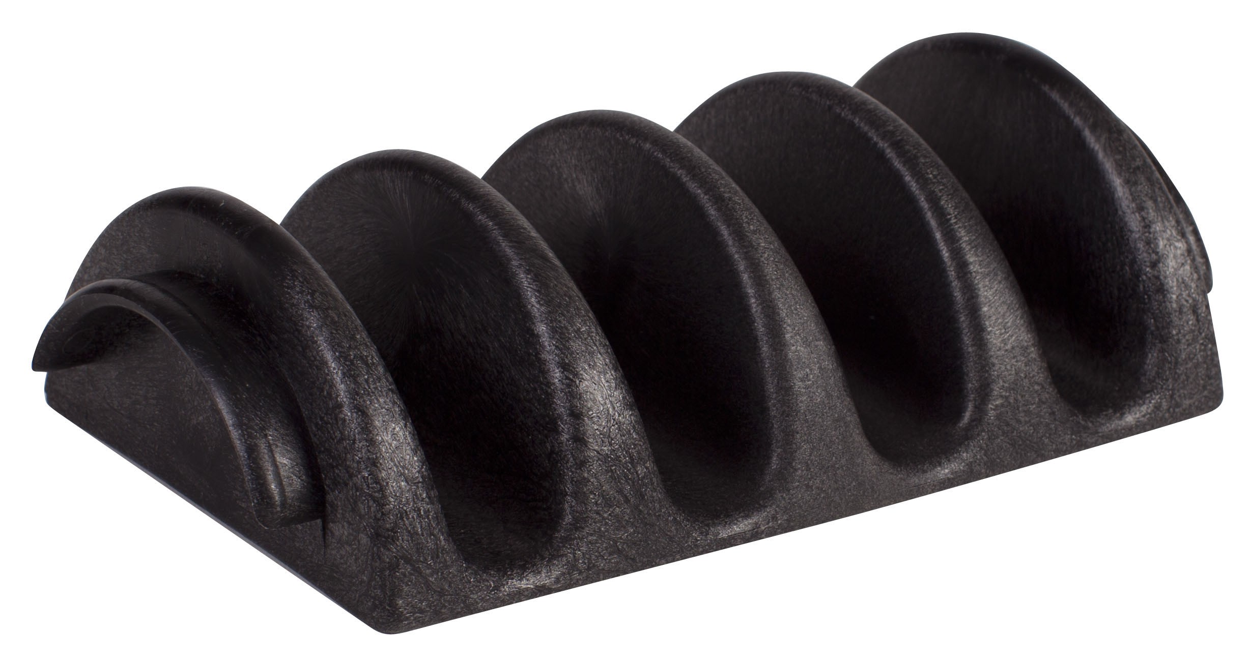 Winco PTS-4 2-Piece Black Taco Server Set