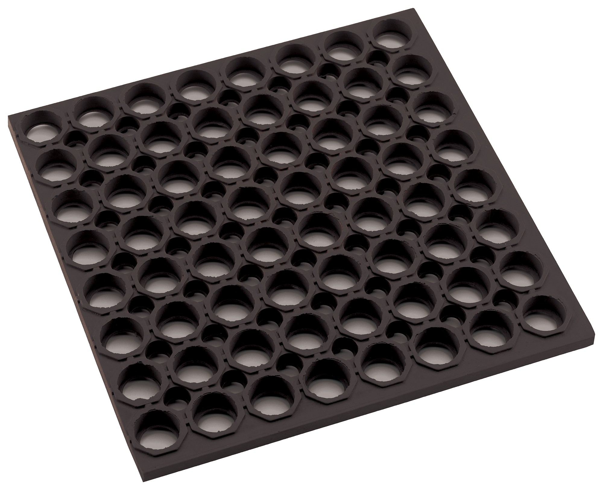 Winco RBMH-35K Black Anti-Fatigue Mat 3" x 5" x 3/4"
