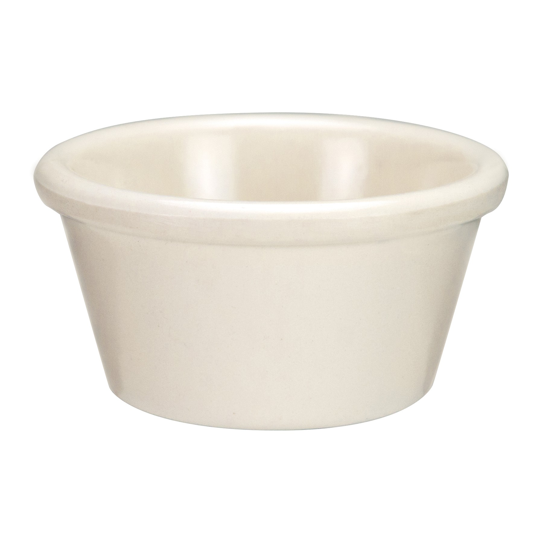 Winco RP-2B 2 oz. Plain Bone Melamine Ramekin