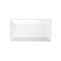 Winco RPR-13 Royalsquare Porcelain Rectangular Platter, 13"L - 1 dozen
