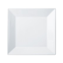 Winco RPS-10 Royalsquare Porcelain Square Plate, 10" - 1 dozen